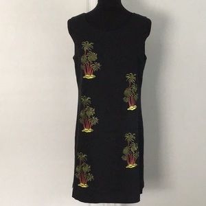 Black Tropical Dress